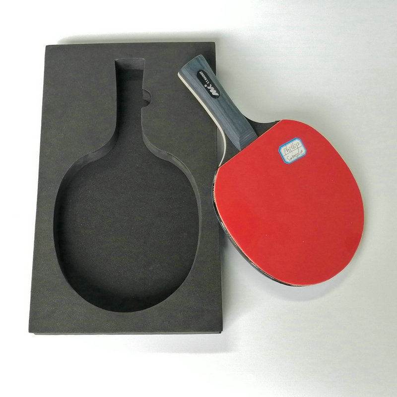 Custom tennis racket packaging foam padding,ping pong racket packaging