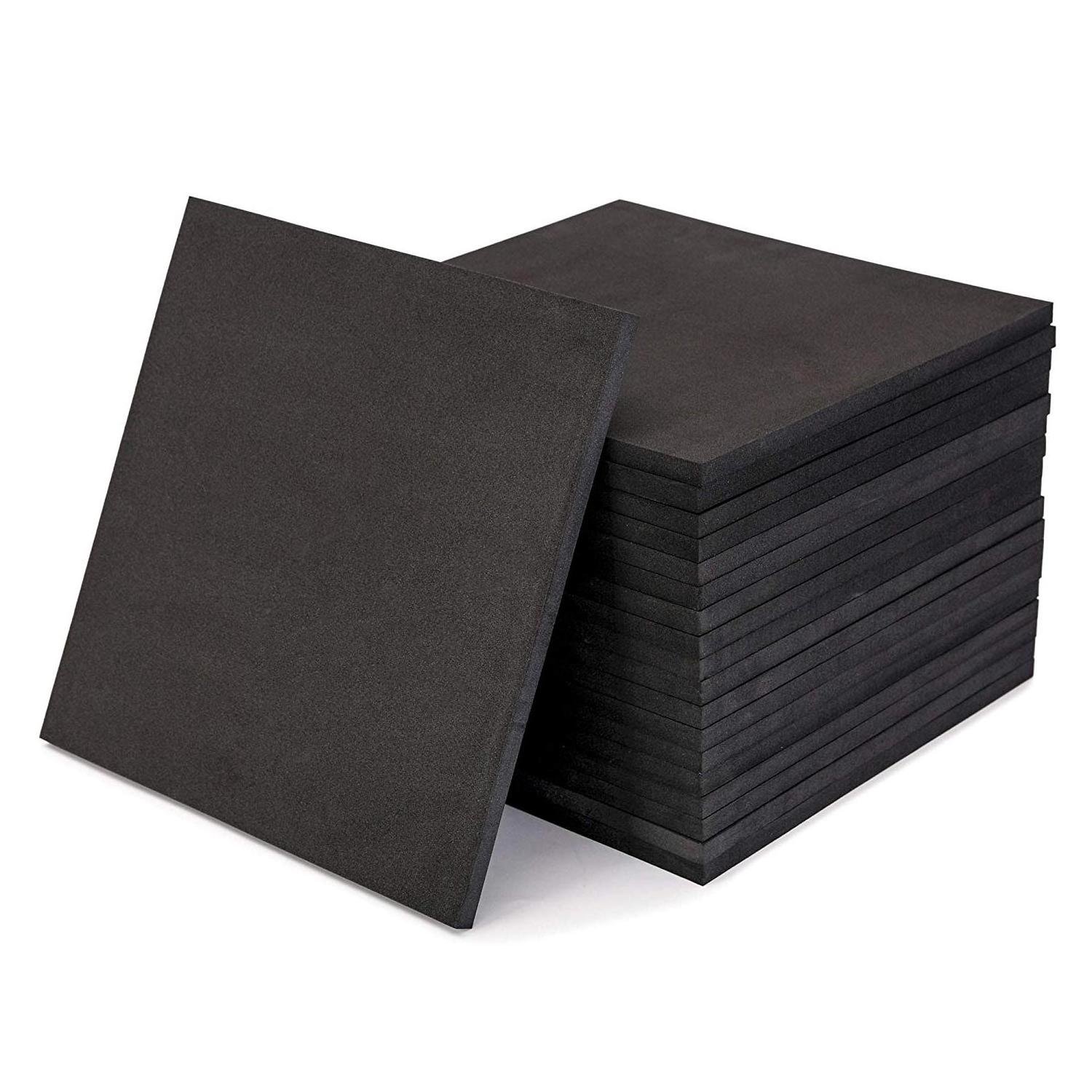 0.5-62mm thickness Fireproof/fire resistant black EVA foam with flame retardant additive UL94-V0  cut to size as you need