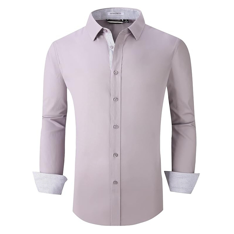 Custom Private Label Cheap 100% Cotton / Polyester Men's Oversized Blank Office Formal Dress Shirt