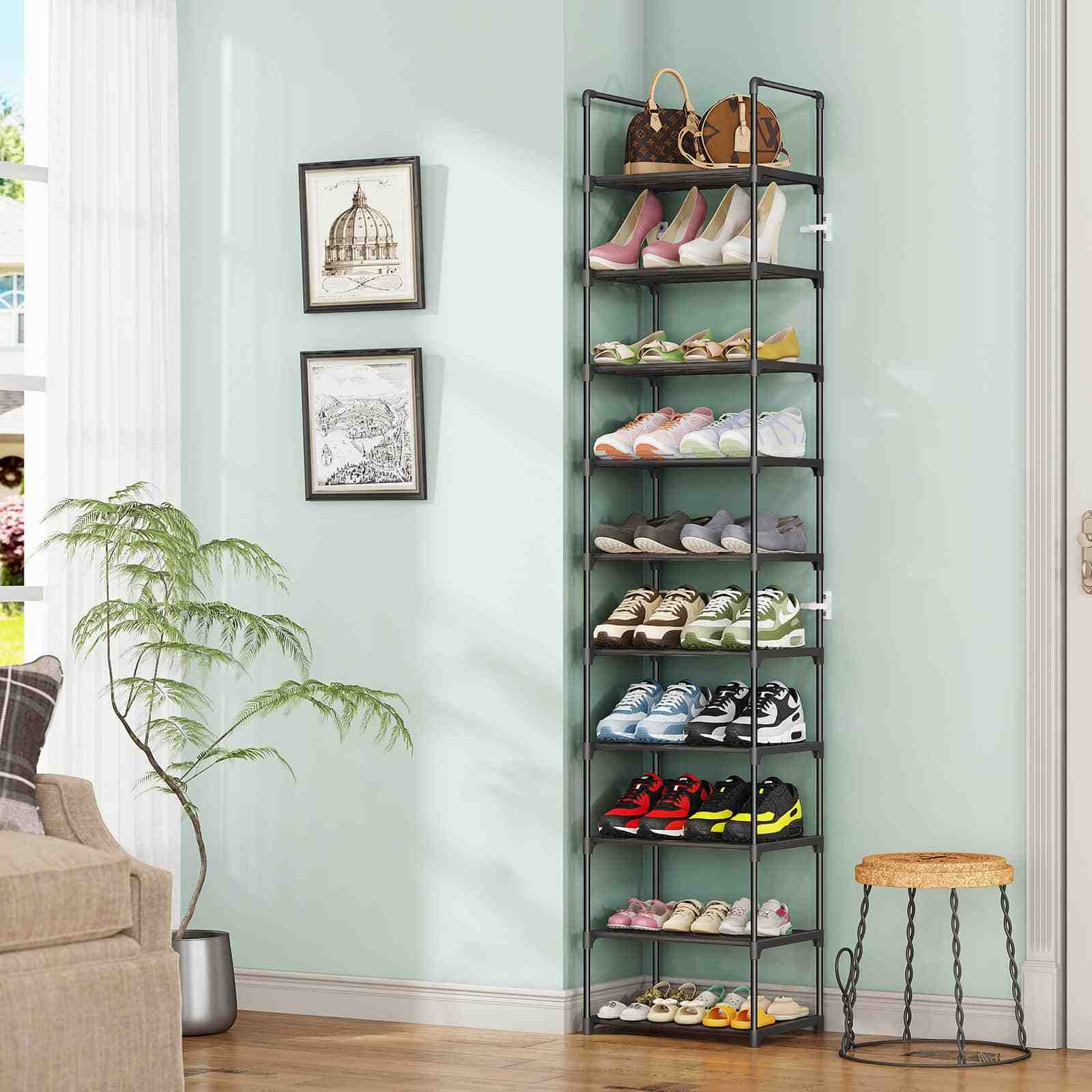 Shoe Rack Multi-layer Simple Household Economical Layer Rack Dormitory Door Storage Rack  Assembly Shoe Cabinet