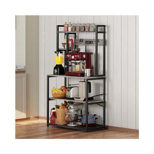 Microwave Oven Baker's Rack With Metal Frame Rack Storage Cart