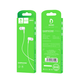 Durable Audio Plug in Ear Headphones Earphone Original 3.5mm PVC Plastic Wholesale Cheap 3.5mm Wired Earphone Normal Headphones