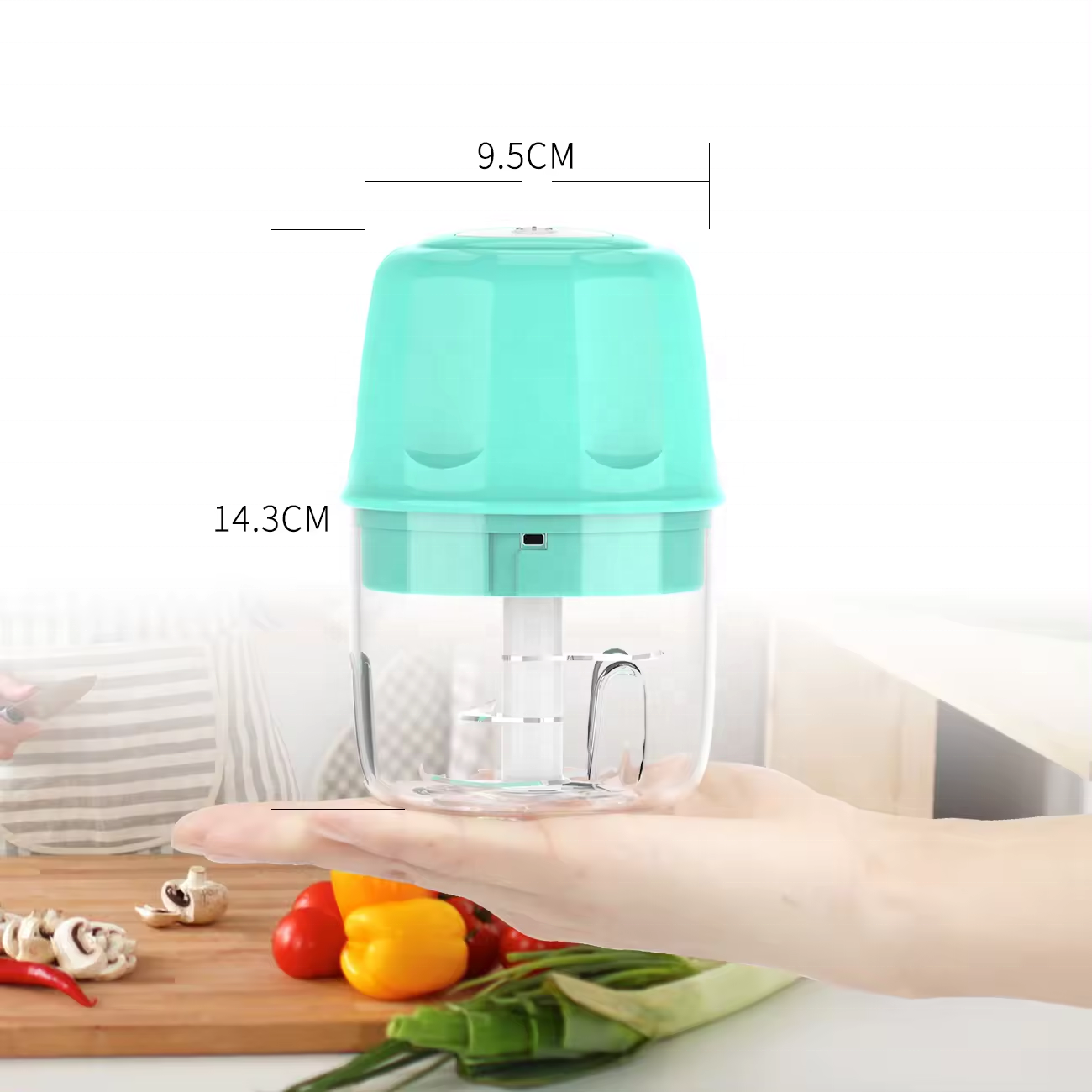 Wireless Vegetable Cutter kitchen accessories meat food chopper mini electric garlic crusher chili ginger crusher