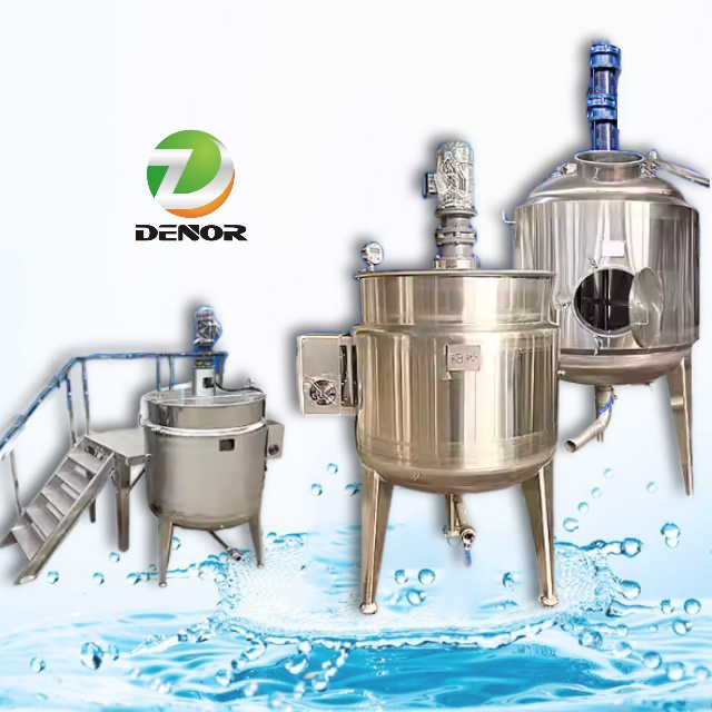 Industrial Daily Chemical Liquid Detergent Soap Fertilizer Glue Powder Paint 1000L Stainless Steel Mixing Tank