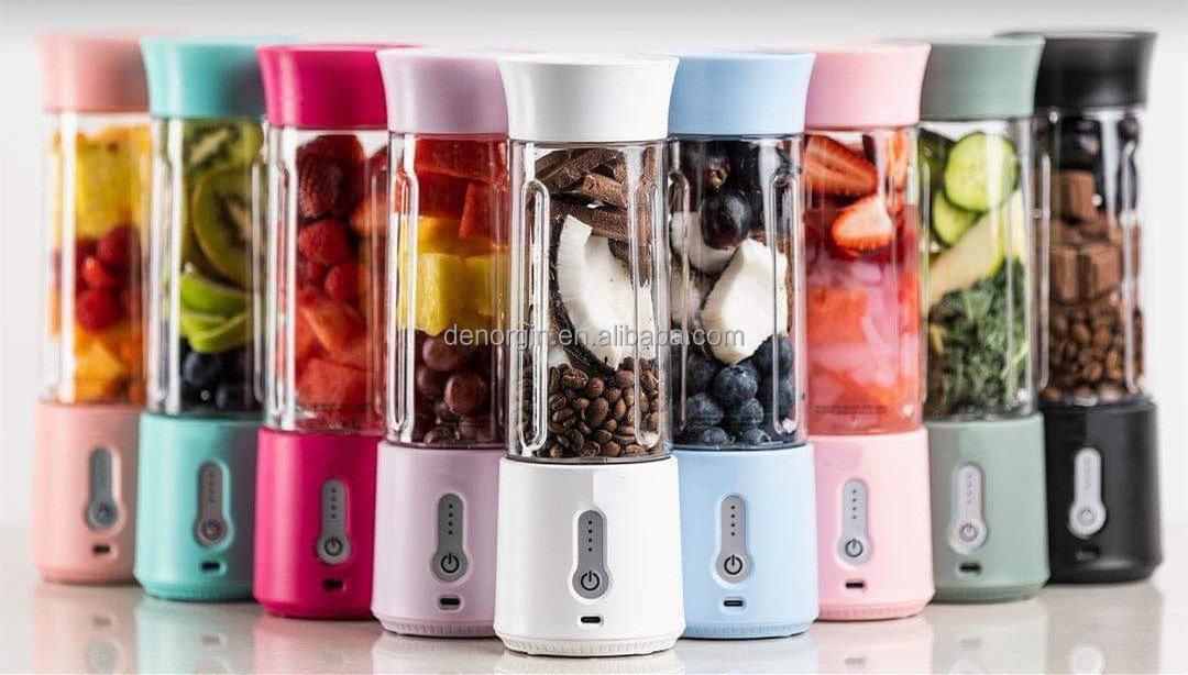 500ml portable blender Stainless Steel 6pcs Blade Electric Blender/Juicer Blender Mixer for Home use