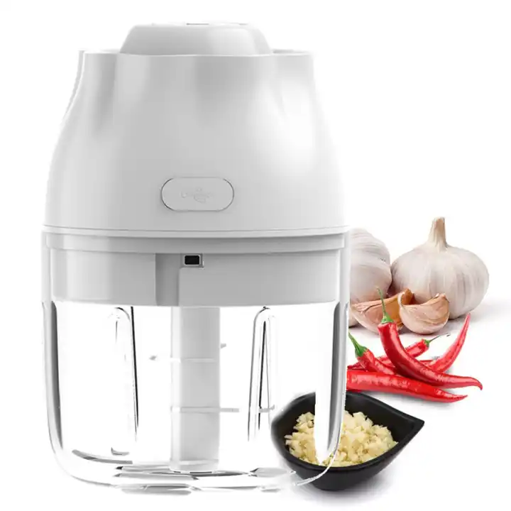 HAND cordless USB Rechargeable Electric Garlic Salad Chopper 250ML Portable Mini Garlic Grinder Blender Masher Onion Choppers