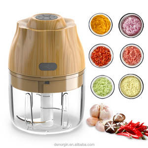 USB charging smart portable mini electric garlic chopper electric meat grinder vegetable chopper