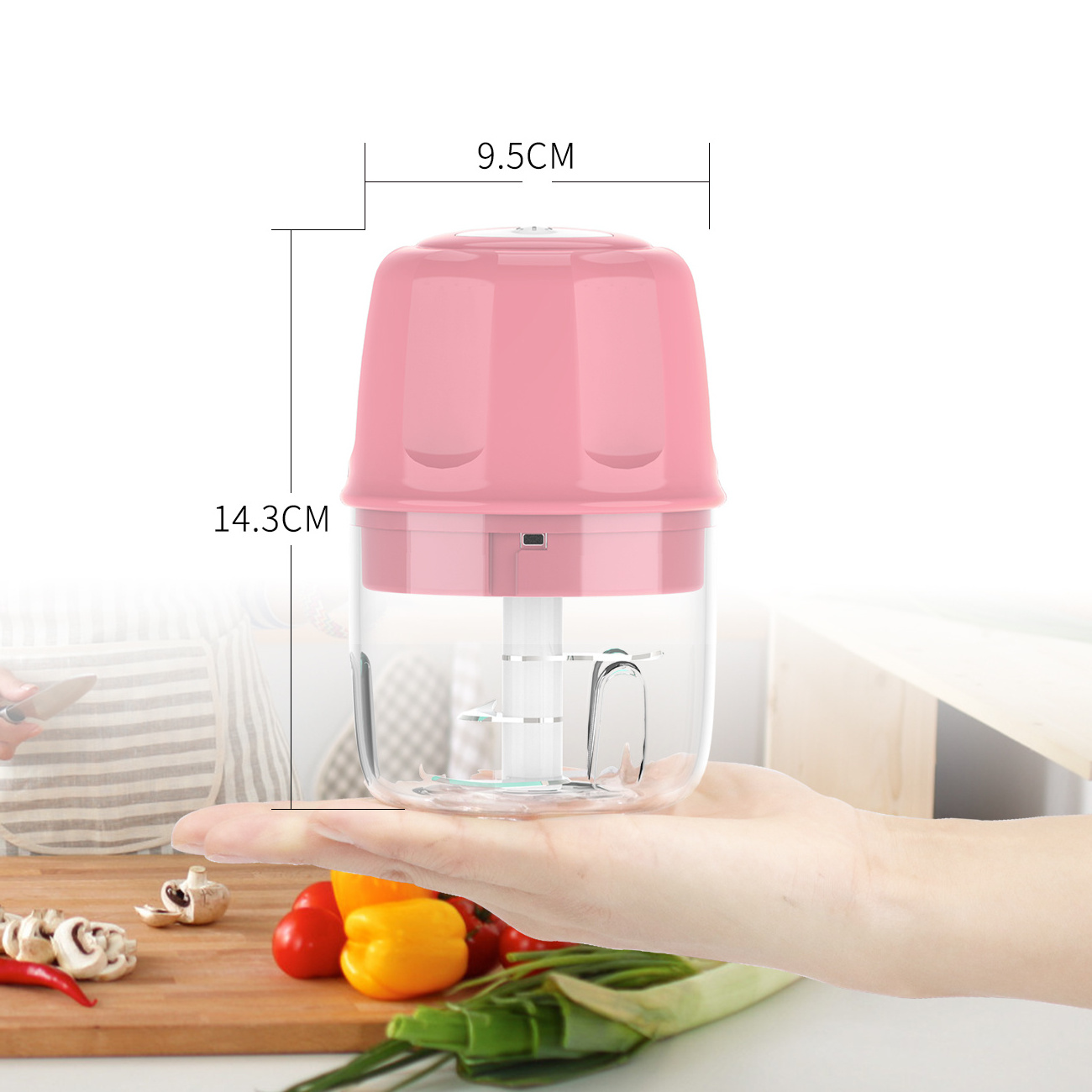 Best Selling Blenders Multifunction Battery Charging Garlic Press Rocker For Kitchen