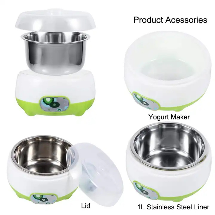 Home Electric Yogurt Maker Machine Mini Automatic Stainless Steel Yogurt Maker Greek Yogurt Maker