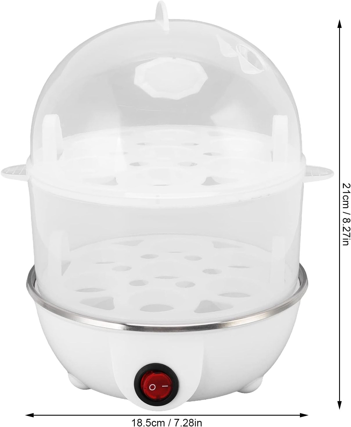 Electric Egg Steamer Breakfast Machine Auto Power Off Double Layer Poacher Multi-function Food Processor Kitchen Gift Boiler