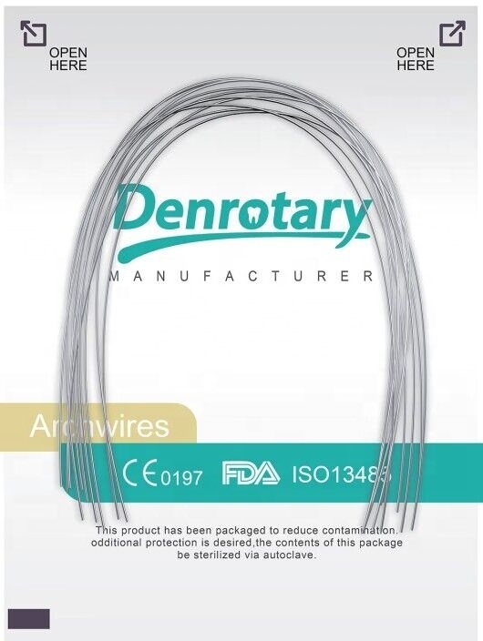 Denrotary Dental materials Super Elastic Niti round natural form orthodontic arch wire for orthodontic braces