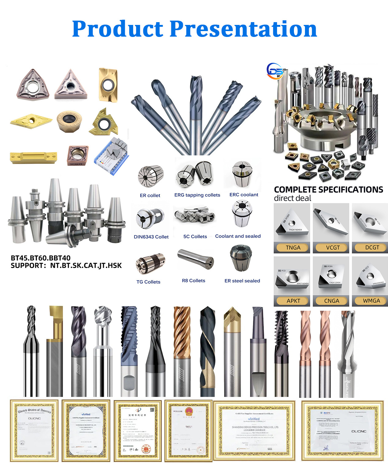 HSS Keyway Broaches Pull and Push Square Hole Broaching tungsten Carbide high speed steel Set With Bushing & Shim lathe