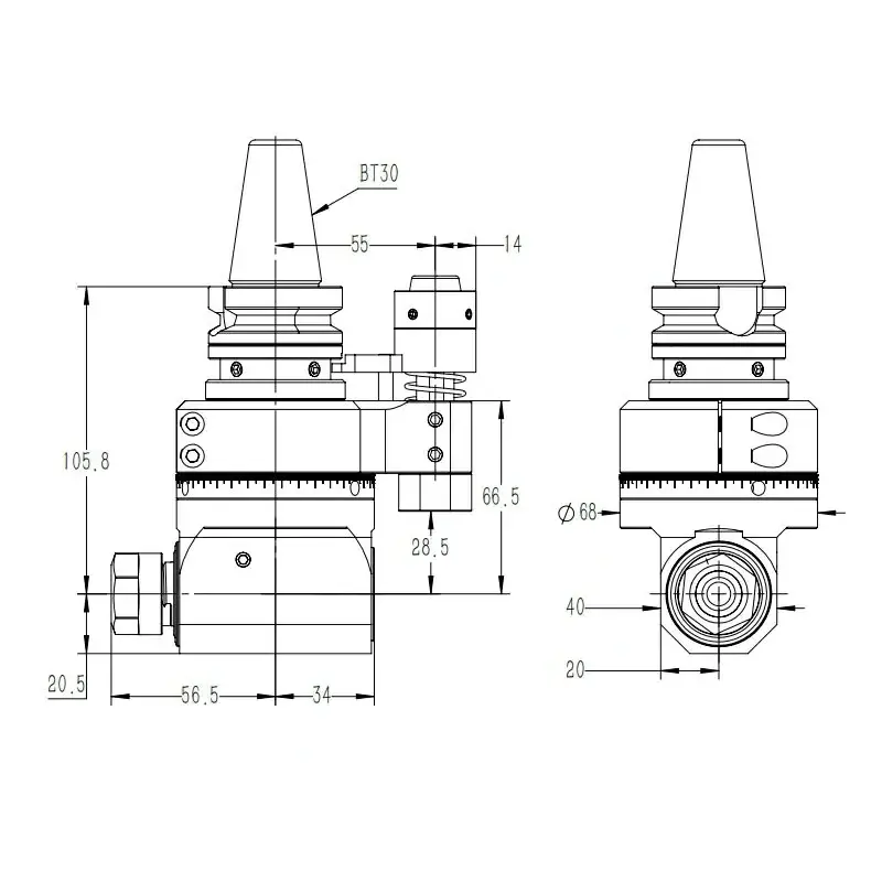 High Speed Atc Spindle Tool Holder for Saw Bit Blade