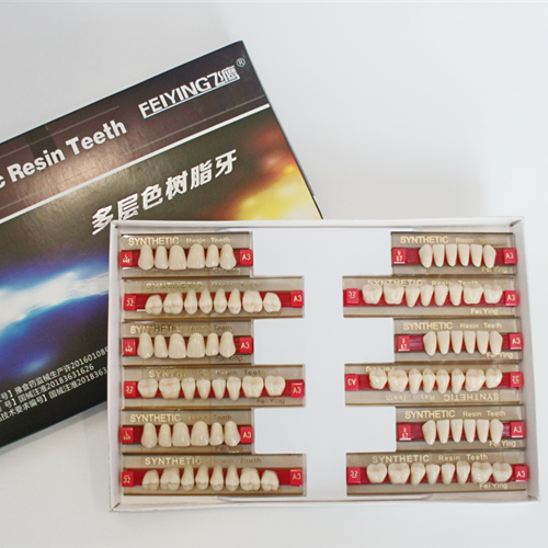 Denspay 2 Layer Acrylic Resin Teeth Full Set False Teeth Dentures Dental Resin Teeth