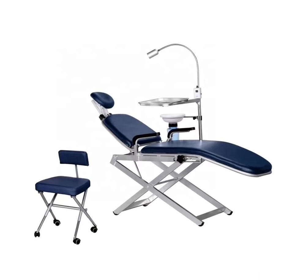 TPC foldable dental portable unit chair with LED Light