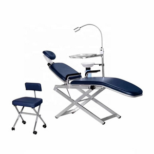 TPC foldable dental portable unit chair with LED Light