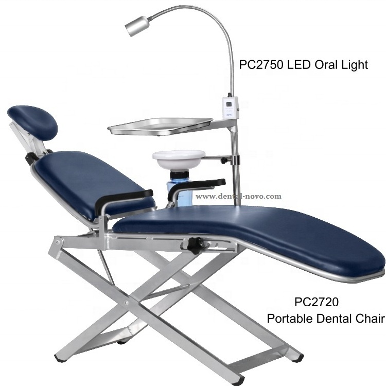 TPC foldable dental portable unit chair with LED Light