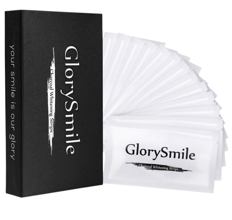 Natural Charcoal Teeth Whitening Strips Enamel Safe Whitening Strips Private Label 7/14 Pouches Bleaching Gel Strips OEM