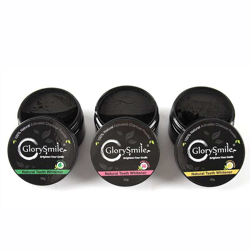 Glorysmile Natural Coconut Activated Charcoal Tooth Powder Teeth Whitening Powder 30g For Oral Cleaning