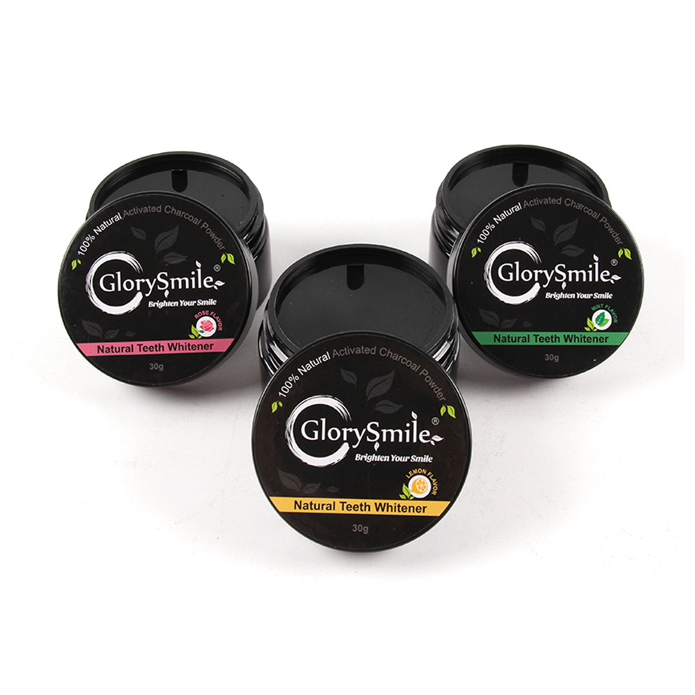 GlorySmile 30g 60g mint teeth whitening powder oral care activated coconut charcoal powder