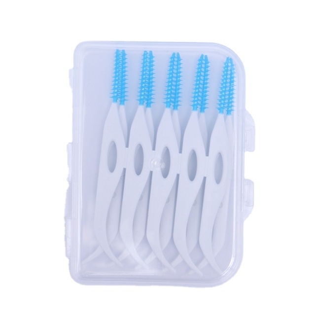 Environmentally friendly interdental brush, clean mouth rubber head interdental brush soft toothpick.