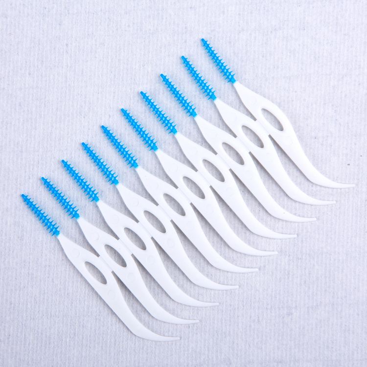 Sell portable interdental brush, clean mouth rubber head soft toothpick.