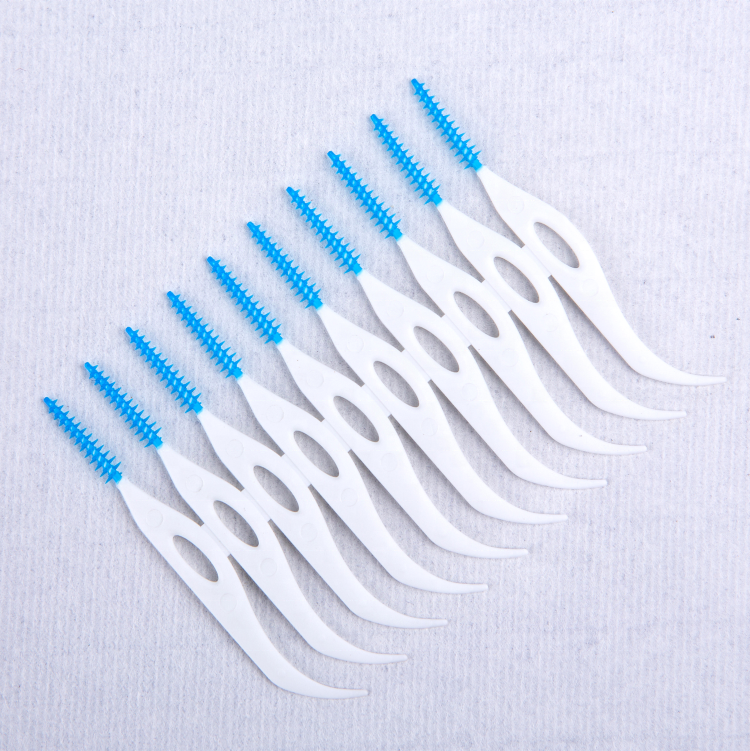 Environmentally friendly interdental brush, clean mouth rubber head interdental brush soft toothpick.