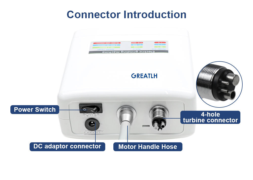 Surgical Implant Dental LED Brushless Electric Micro Motor with Internal Spray for dental instruments