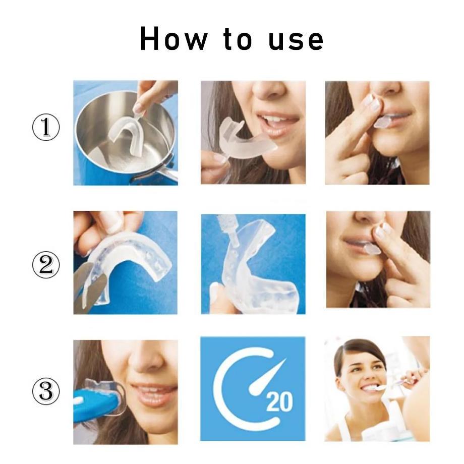 Family Personal Care Tooth Whitening Tooth Beauty Instrument Gel Set is convenient to carry for tooth cleaning and whitening