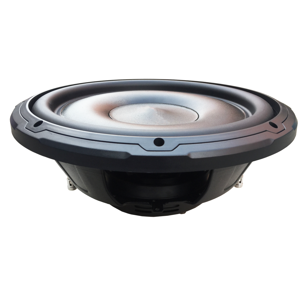 New Design Car Subwoofer Flat DustCap  Shallow Subwoofers  Classical Sub woofer 500W RMS/1000W MAX Flat Speaker Slim Woofer