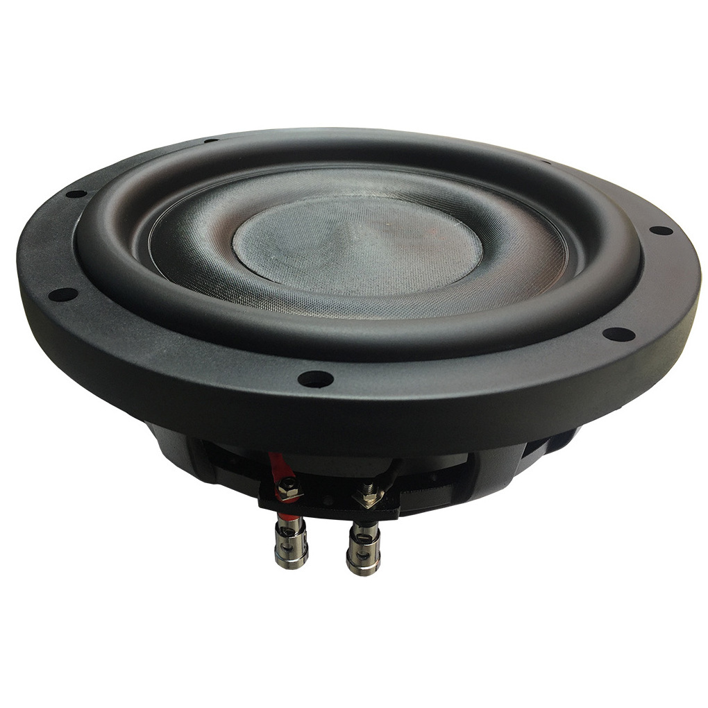 China OEM ODM Factory Car Audio Subwoofers 10inch 12inch 500W RMS Slim Subwoofer Flat woofer For Motorcycle /Motor bicycle