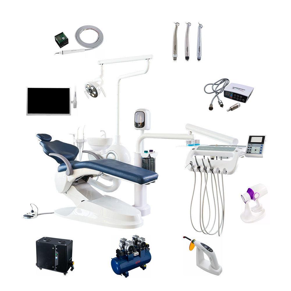 CE Certificate Italy SAFETY black and silver M2+  dental chair for beauty hospital