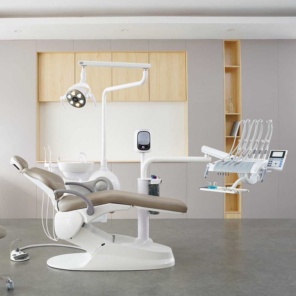 CE Certificate Italy SAFETY black and silver M2+  dental chair for beauty hospital