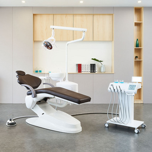 Italian design Safety fold-able dental chair with foot pedal implant chair spittoon