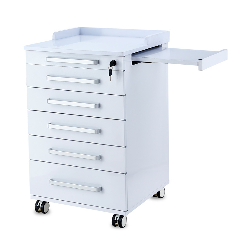 Mobile Dental Cabinet Clinic Instrument Dentist Medical Trolley Storage Dental Cabinet