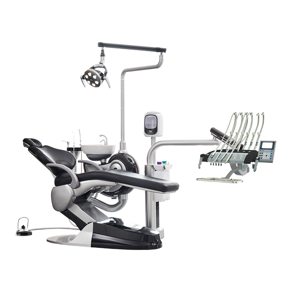 CE Certificate Italy SAFETY black and silver M2+  dental chair for beauty hospital