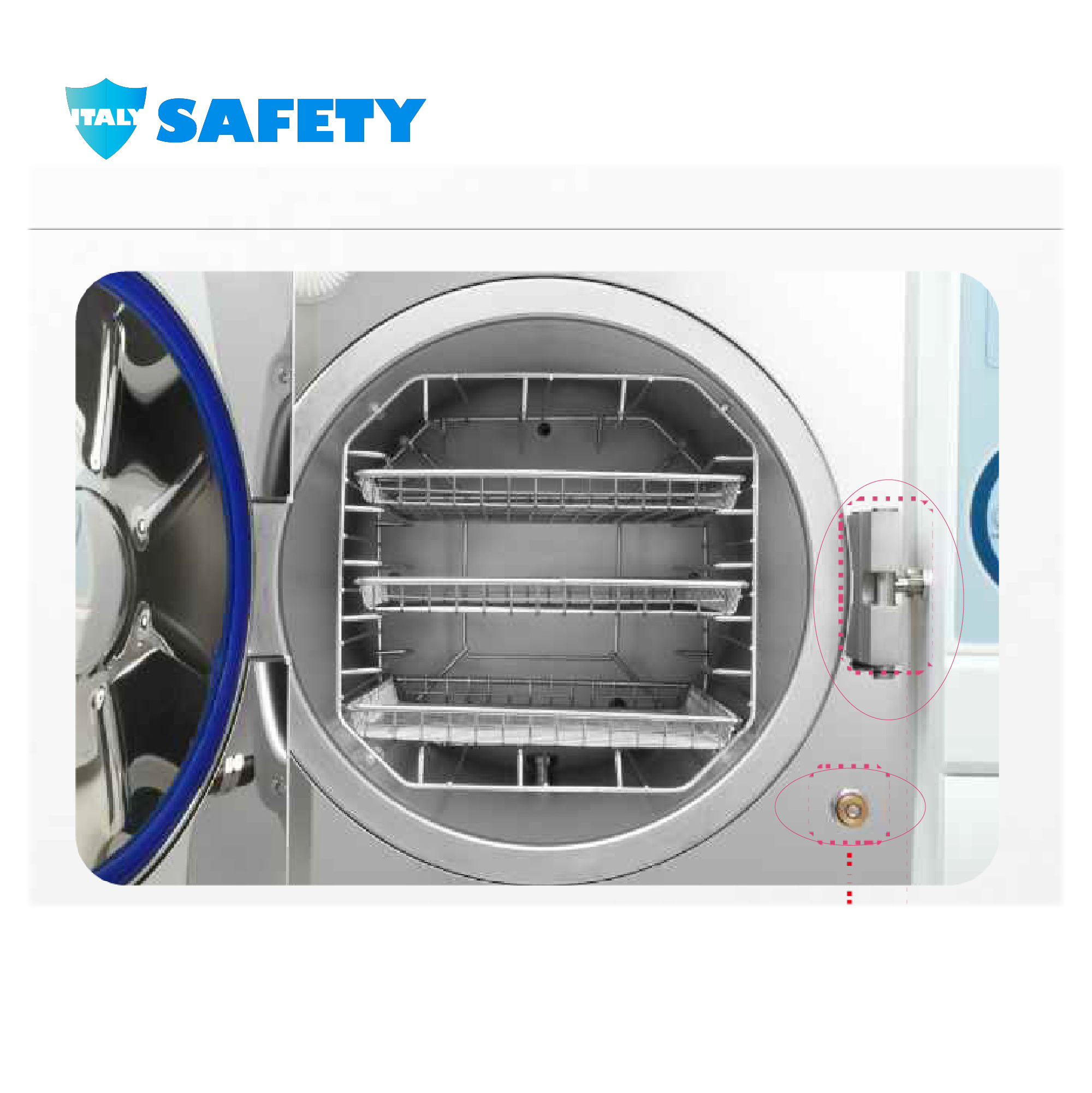 SAFETY Dry Heat Sterilization Equipments autoclave dental with sterilizer class b machine printer