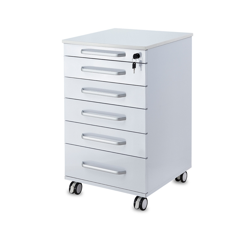 Mobile Dental Cabinet Clinic Instrument Dentist Medical Trolley Storage Dental Cabinet