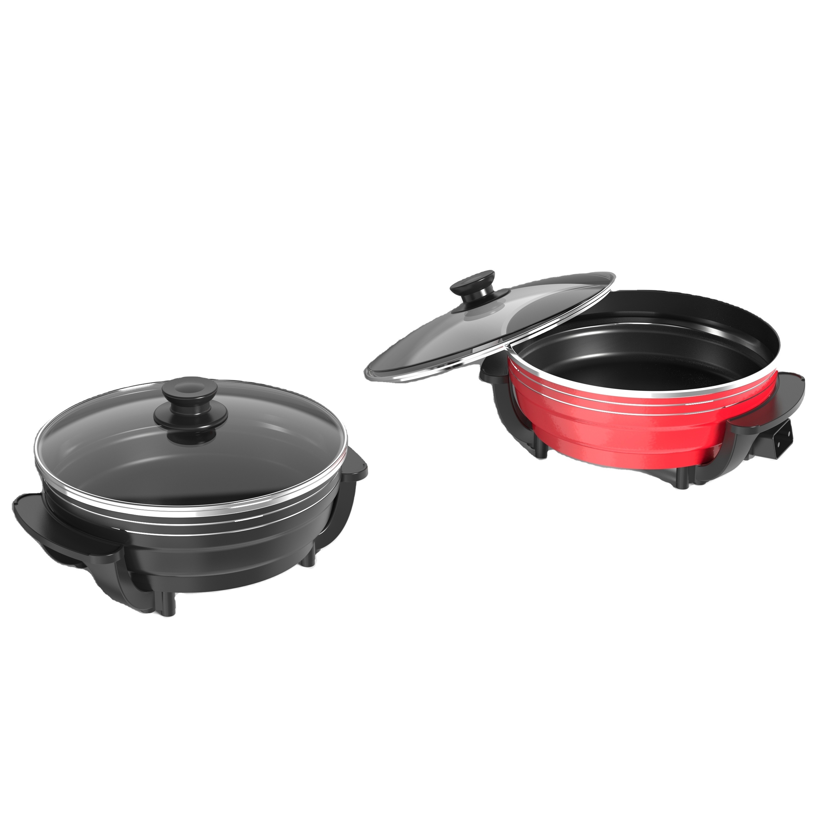 Home Appliance 6L Electric Skillet Non Stick Coating Auto-Temperature Control Multifunction Electric Cooking Pot