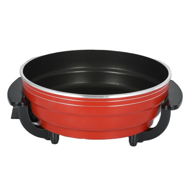 Home Appliance 6L Electric Skillet Non Stick Coating Auto-Temperature Control Multifunction Electric Cooking Pot