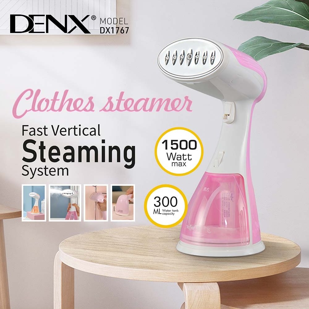 DENX DX1767 Electric Household Handheld Home Portable Garment Steamer 1500W Water Tank Capacity 300ML Detachable Clothes steamer