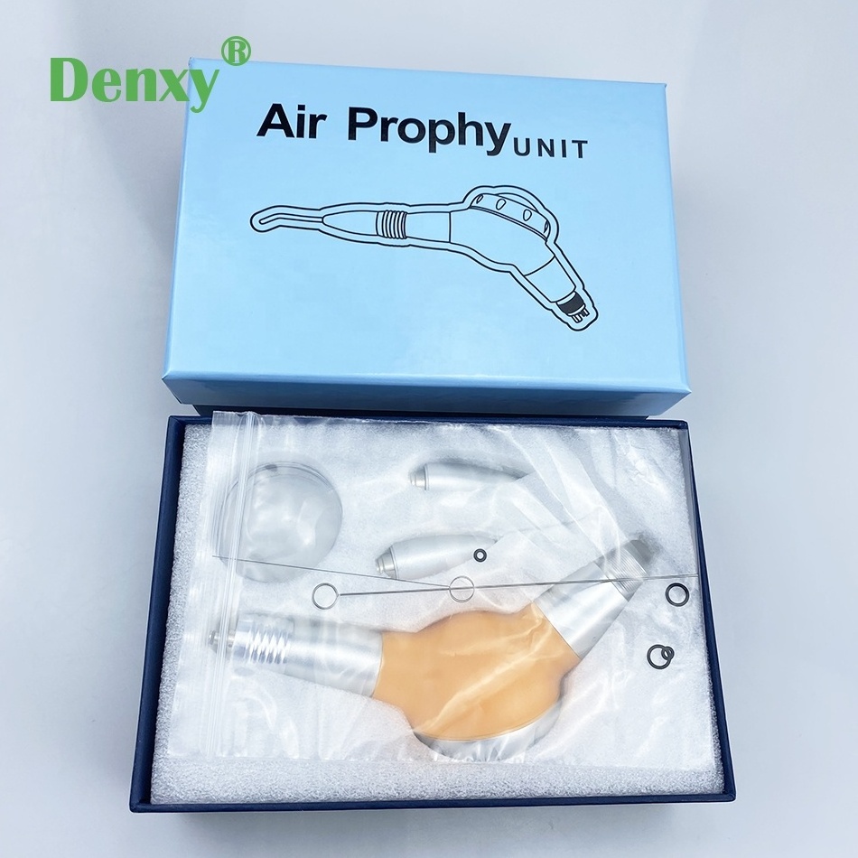 Denxy Dental Sandblasting Teeth Cleaning Machine 2 Hole 4 hole Dental Teeth Polishing Prophy Air Flow Polish Dental Air Prophy