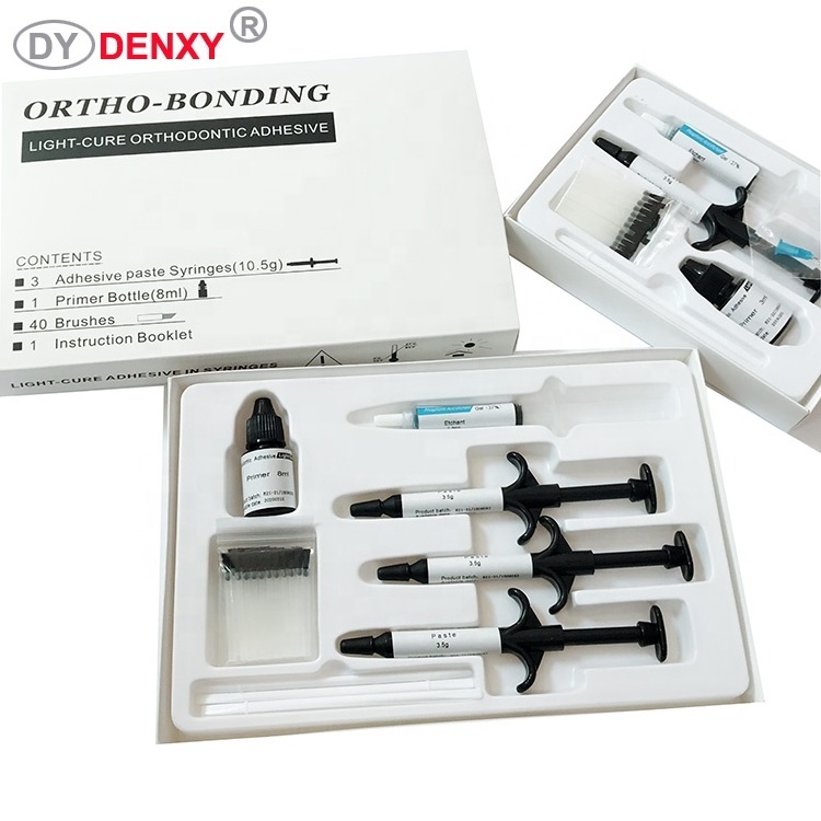 Denxy Dental light cure Composite materials Dental adhesive bonding orthodontic bracket Ortho Bonding need light cure