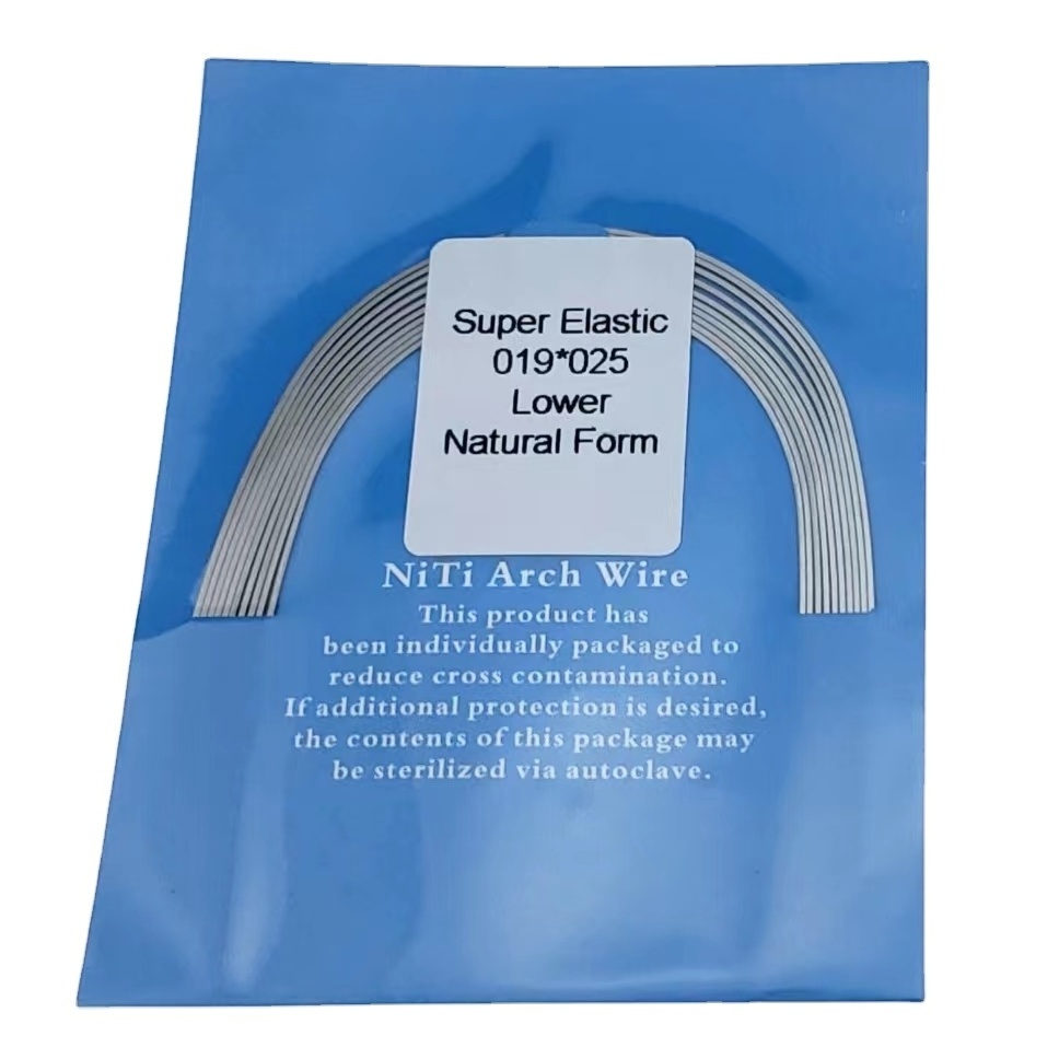 Denxy Dental  A+ Quality Stainless Steel Archwires Rectangular wire Orthodontic wire Ovoid Archwires for Ortho Braces 10pcs/pack