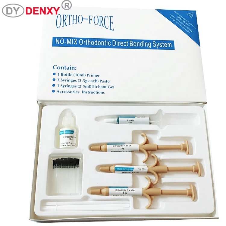 Denxy Dental light cure Composite materials Dental adhesive bonding orthodontic bracket Ortho Bonding need light cure