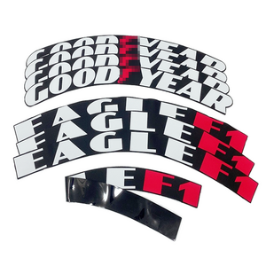 Wholesales Custom Car Tire Letters Sticker Rubber 3D Lettering For 15''-24'' Wheels