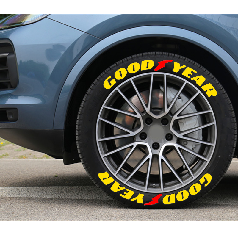 For 15''-24'' Wheels Custom Text For Wheel GOODYEAR Tire Lettering Sticker For Car