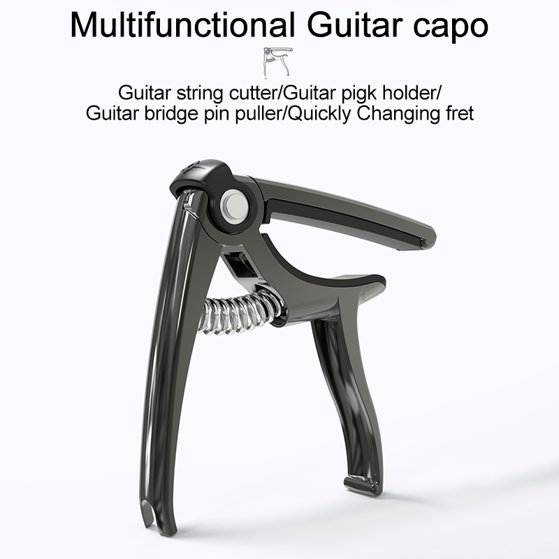 Guitar Capo 4 in 1 With Bridge Pin String Cutter For 6 Strings Acoustic And Electric Guitars Accessories Metal Guitar Capos