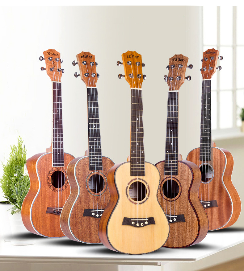 Concert Ukulele 23 Inch Mahogany Wood Tenor Ukulele For Beginners Students Four Strings Hawaiian Guitar