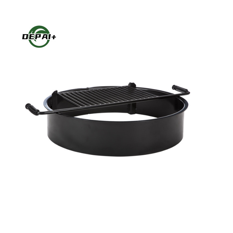 Popular Outdoor Patio Park Round Steel Campfire Rings with Cooking Grates